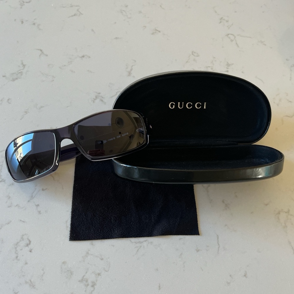 Gucci Wrap Sunglasses 1445/S E2K with Original Case & Dust Cloth